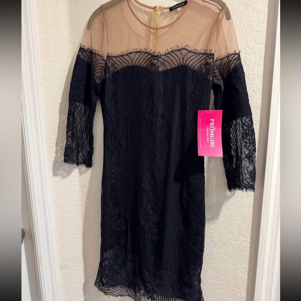 PromGirl Black Lace Dress